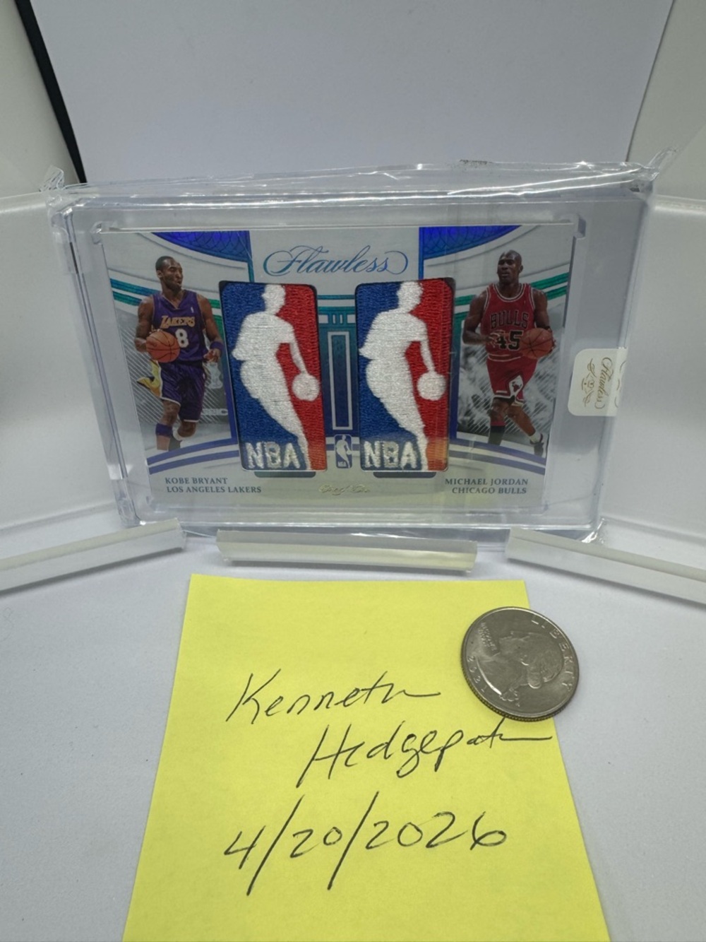 LAWLESS Dual NBA Embroidered Patch Kobe Bryant / Michael Jordan Custom Card